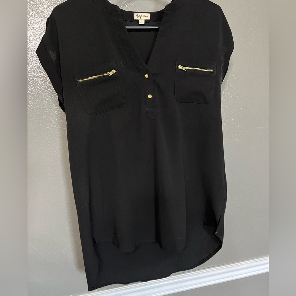 Small Lily White business casual blouse